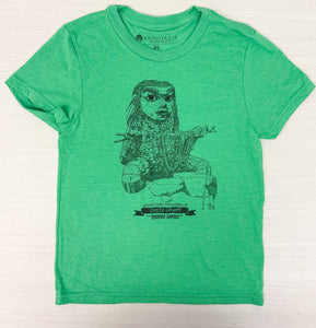 Thomas Dambo Trolls Greta Granit Youth Unisex Short Sleeve T-Shirt Green