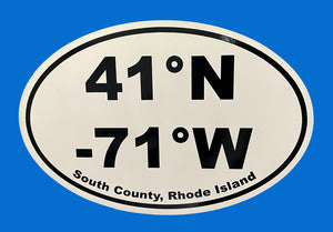 South County Coordinates Magnet